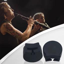 Capa para descanso de dedo de polegar para clarinete, suporte preto, acessórios para instrumentos de sopro, botão protetor, protetor de borracha de polegar, almofada macia para iniciantes e profissionais, almofada de - Image 4