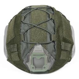Capa de capacete camuflada para ops-core pj/bj/mh, capa rápida de capacete tático militar caça cs wargame esporte ao ar livre - Image 2