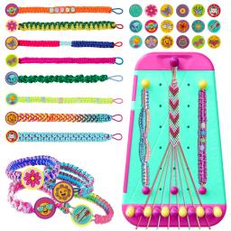 Amizade pulseira jóias fazendo kit para meninas artes e ofícios pulseiras corda makerkit fingir jogar brinquedo presente de aniversário - Image 5