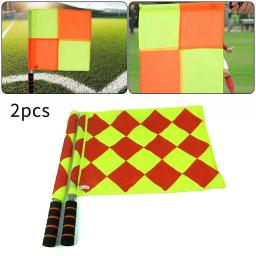 Conjunto de bandeiras para árbitro, conjunto de 2 peças, para futebol, hóquei e hóquei - Image 2