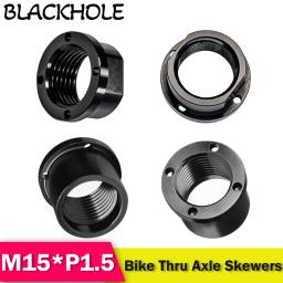 M15 * p1.5 mtb através do eixo espetos mountain bike garfo 15mm através do eixo de liberação rápida porca suspensão completa garfo através do eixo espetos - Image 6
