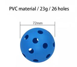 Hockey Floorball Stick Ball Bolas duráveis Pickleball, Bolas plásticas de PVC para prática esportiva ao ar livre, Field Hockey Training, 4Pcs - Image 6