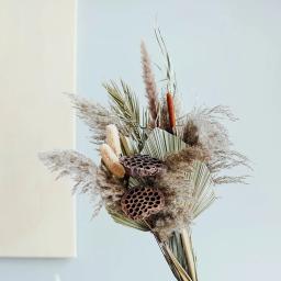 Natural de luxo folhas de palma secas pampas grama buquê conjunto arranjo flores secas decoração do quarto queda ddecorations para casa jardim - Image 5