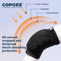 Copozz anti-impacto ao ar livre esqui hip almofadas patinação joelheiras protetor esportes suporte de quadril acolchoado joelho equipamento de proteção - Image 5