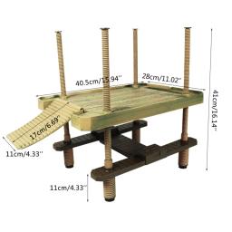 Suporte para ilha tartaruga, escalada para casa tanque, enfeites aquário para tartaruga, brinquedo tanque para - Image 6