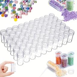 30 peças garrafa de armazenamento de contas, organizador de acessórios, ferramentas organizadoras de pintura diamante diy, mini conta de armazenamento de arte em mosaico de strass - Image 1
