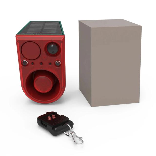 Repelente Solar de Animais Sensor de Movimento Infravermelho Anti-Javali Cão Alarme à Prova D'água Outdoor