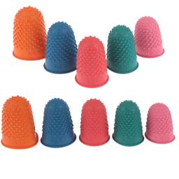 Contando Cone Borracha Dedal Protector, Costura Quilter, Dedo Ponta Craft, Acessórios Bordados, 5pcs por lote - Image 1