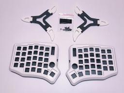 Kits de teclado portátil Split Mini Wired, 58 teclas, Programador de personalização, Tela RGB suave, Botão ergonômico - Image 4