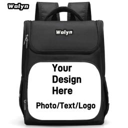 DIY Mochila Escolar com Multi Compartimento, Dois Tamanho Oppoções, Personalizado Sacos Personalizados, Suas Fotos Logo Image - Image 1