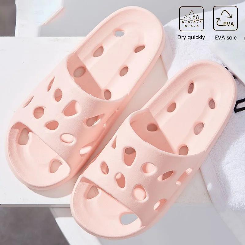 Chinelos de queijo antiderrapante para banheiro, Praia com vazamento de água Flip Flop, Sapatos aquáticos de piscina, Casa, Queijo, Peso leve - Image 1