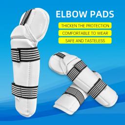 Invisible cotovelo e braço proteção grade, artes marciais treinamento competição exclusiva, branco - Image 2