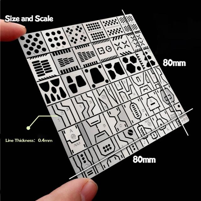 Modelos de Linha de Escrita de Broca 36 em 1: Ferramentas Artesanais e Detalhes para Modelos 1/100 e 1/144
