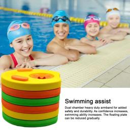 Espuma EVA Natação Braço Float Discos, Círculos de Mangas Flutuantes, Auxílio De Treinamento De Natação Segura, Anéis para Bebê e Adultos, 6Pcs - Image 2