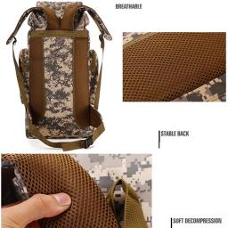 Mochila tática impermeável para Trekking, pesca, caça, Molle Bag, esporte ao ar livre, mochilas militares, 80L - Image 2