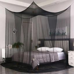 Sexy Mosquito Net Palace para casa, White Canopy Net, evitar insetos, Square Grace, King e Queen Size, Double Size, cama ao ar livre, quatro portas - Image 2