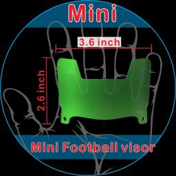 Mini futebol viseira com clipes, Universal Fit para colecionadores, americano - Image 2