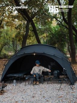 ShineTrip Mesa dobrável de dupla finalidade para exterior, mesa de acampamento portátil para piquenique, barraca, mesa montada em carro - Image 1