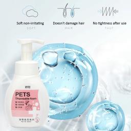 Pet No Rinse Foam, Limpeza a seco, Cachorro em todo o corpo, Desodorante limpo, Deixe uma fragrância, Pet Supplies, 300ml - Image 3