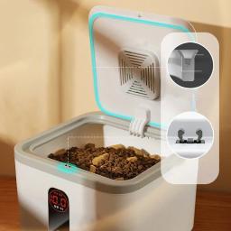 Recipiente De Armazenamento De Alimentos Para Animais De Estimação, Balde De Comida De Gato Seco Com Tampa À Prova De Insetos, Caixa De Arroz, Frasco Selado De Grão - Image 3