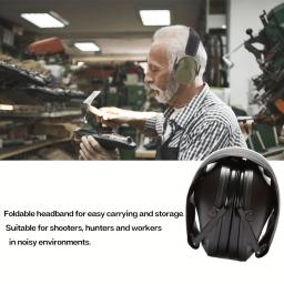 Protetor auricular para tiro e caça, Earmuffs, redução de ruído, proteção auditiva, à prova de som, tático - Image 5