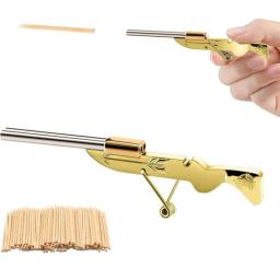Miniatura Modelo Toothpick Shooter, Mini Toothpick Launcher, Detalhe Design, Desktop para Hobby - Image 1