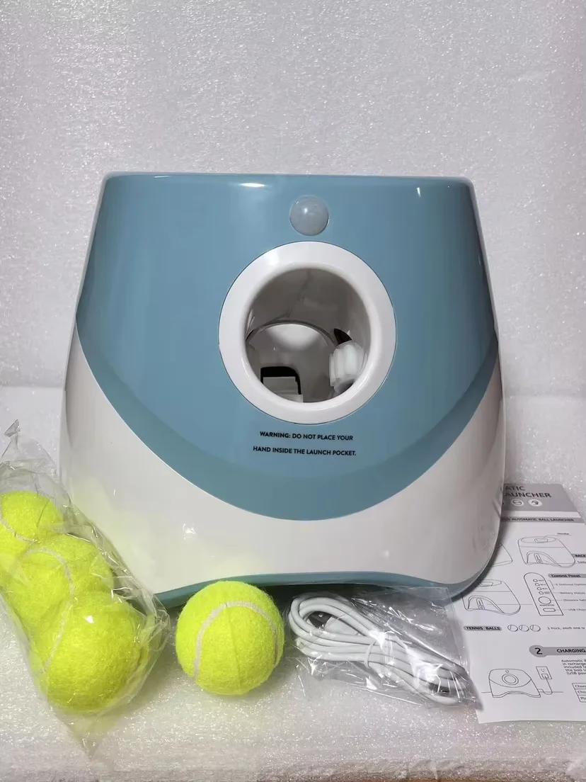 Pet Tennis Launcher com Bolas para Cachorro, Lançador automático de bola, Suprimentos de treinamento interativo - Image 1