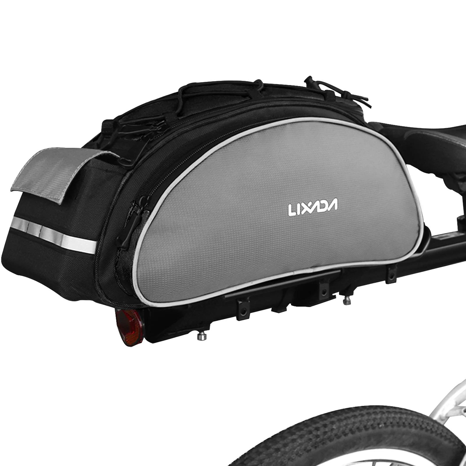 Lixada-Multifuncional Bicicleta Rear Seat Bag, Outdoor Ciclismo Rack, Bicicleta Tronco Pannier, Mochila, Bolsa, 13L - Image 1