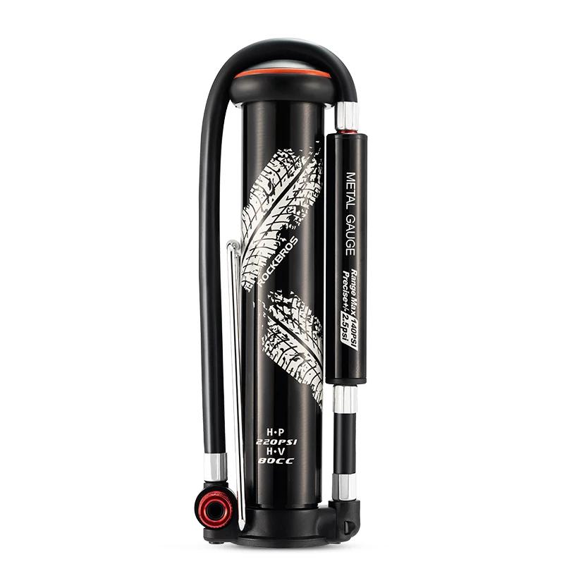 Rockbros 220psi mini bomba de ar da bicicleta inflator pneu schrader presta portátil av/fv mtb bicicleta estrada acessórios - Image 1