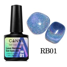 Gel para Unhas Glitter Canni-Reflexivo, Polonês Brilhante, Olho de Gato Arco-íris, Semi Permanente, Laser Glitter, Laca para Unhas, 7,3 ml - Image 5