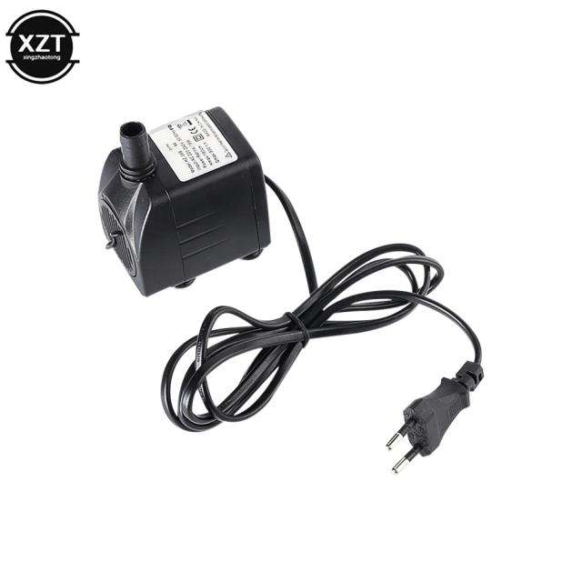 Bomba Submersível com Luz LED para Aquários e Fontes - Filtro de Peixes 10W 220V com Plugue EU