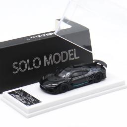 SOLO-Super Car One Starlight Prata Modelo Diecast, Coleção Diorama, Carro em miniatura Brinquedos, 1:64 - Image 5