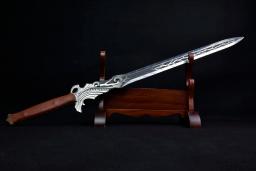 Espada Verdadeira em Aço Inoxidável, Arma Relâmpago do Guerreiro, Guerreiro Antigo, Filme Americano, Artes Marciais Katana, 99cm - Image 3
