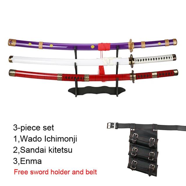 Cosplay de Anime com Espada de Madeira: Katana, Modelos de Brinquedo e Acessórios para Palco, Ideal para Presentes de Halloween