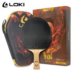 Loki dragon série raquete de tênis de mesa profissional ofensiva raquete de ping pong paddle bat 5 madeira 2 carbono 6/7/8/9/10 estrelas - Image 1