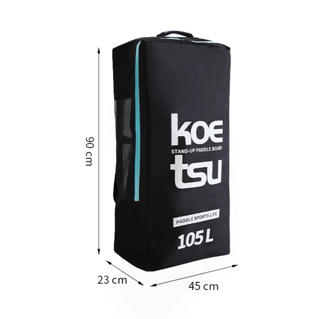 Saco de Armazenamento Oxford para Prancha de Stand Up Paddle com Zíper Selado - Acessórios Leves para Caiaque com Fivela de Fixação