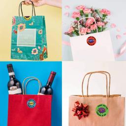 100-500 pces obrigado por ter vindo a minha festa adesivos para presente embalagem decoração envelope selos obrigado adesivos papelaria - Image 5