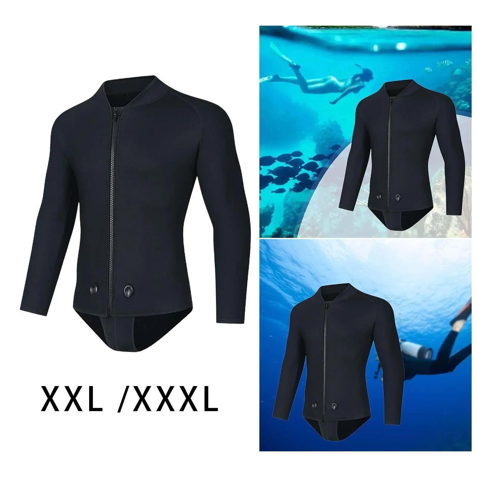 Fato de mergulho Top Wetsuit masculino, Fato de natação, Caiaque, Freediving, canoagem - Image 1