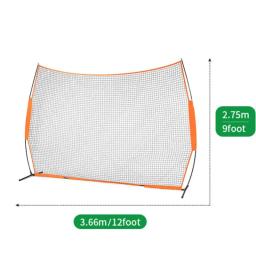 Rede de barreira enorme para bola esportiva, barricada, backstop, prática net para beisebol, softball, lacrosse, futebol, basquete, 12x9ft - Image 2
