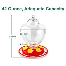 Ao ar livre pendurado hummingbird alimentador destacável à prova de vazamento pássaro alimentador recipiente comida para jardim quintal decoração - Image 2