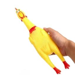 Screaming Chicken Toy for Dogs, Squeezing Sound, Pet Acessórios, Dog Toys, Dental Chews Supplies, Produtos interativos - Image 5