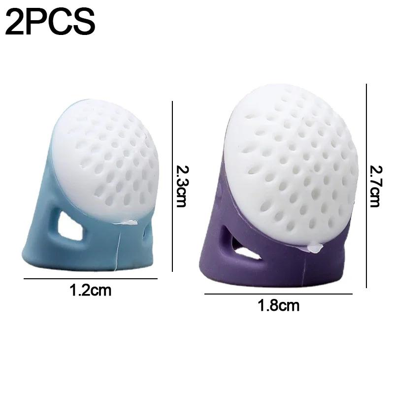 Silicone Didais Dedo Dicas Protetor, Anti-Slip, Mão Ponto de Cruz, Ferramentas DIY, Acessórios de Costura Doméstica - Image 1