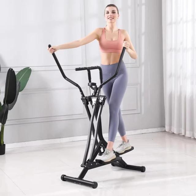 Máquina de Exercícios Swing Trainer para Pernas com Encosto - Pedal de Espaço Walker para Treino em Casa