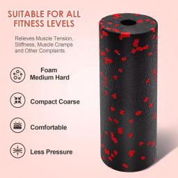 Rolo de massagem oco para ioga, conjunto de bola de amendoim, coluna de espuma de fitness epp para dor nas costas, pernas, quadril, alongamento de tecidos profundos, relaxamento muscular - Image 6