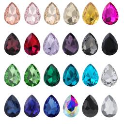 Cristal Gota De Água Vidro Teardrop Strass, Charme Jóias, 3D Nail Arts, DIY Acessórios, Artesanato do Vestuário, Alta Qualidade - Image 3
