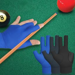 Luvas de bilhar com adesivos, antiderrapante, mão esquerda e direita, snooker de três dedos, novo, 1 a 8 peças - Image 2