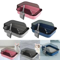 Anti Salpicos Cat Litter Box, Pet Supplies, Areia, Recipiente, Gatinho Grande WC, Indoor Cats, Pequenos Animais - Image 6