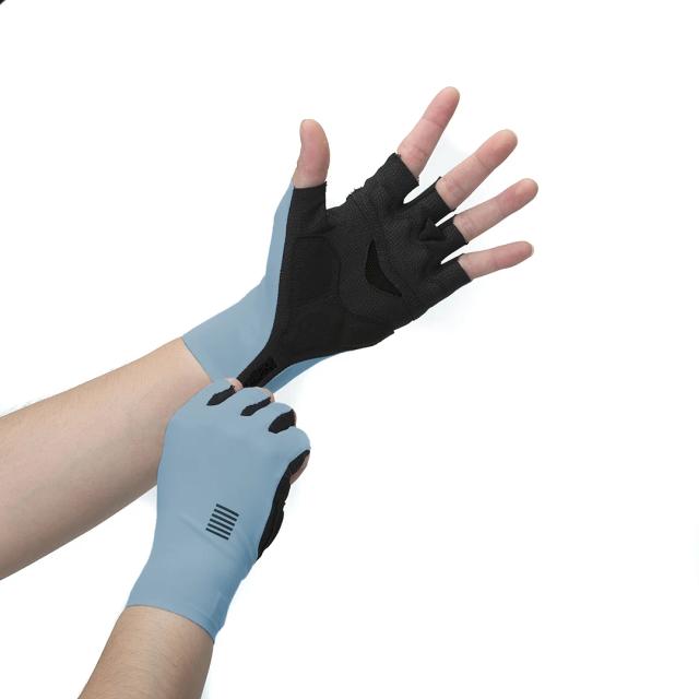 YKYWBIKE-Luvas de Ciclismo Respiráveis à Prova de Choque para Homens, Luvas MTB Bike, Luvas de Equitação Metade do Dedo, 304