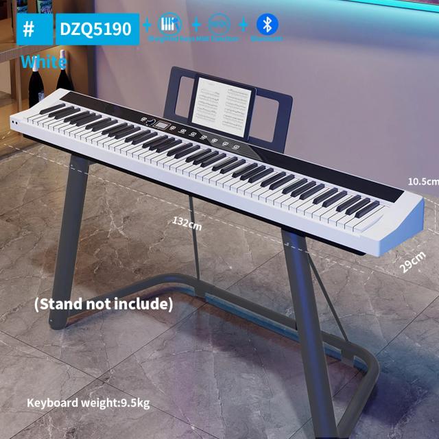 Teclado Musical Profissional 88 Teclas com Teclas Ponderadas e Controle MIDI para Piano Eletrônico e Sintetizador de Música