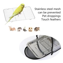 Gaiola para transporte de pássaros com poleiro, transporte espacial respirável, mochila para pássaros, mochila multifuncional para pássaros, ao ar livre - Image 6